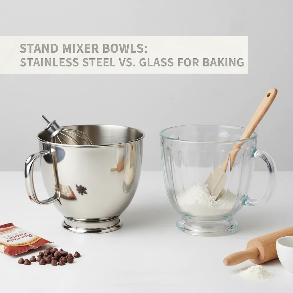 Stand Mixer Bowls: Stainless Steel vs. Glass for Baking